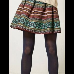 Anthropologie Multicolor Patterned Women's Skirt